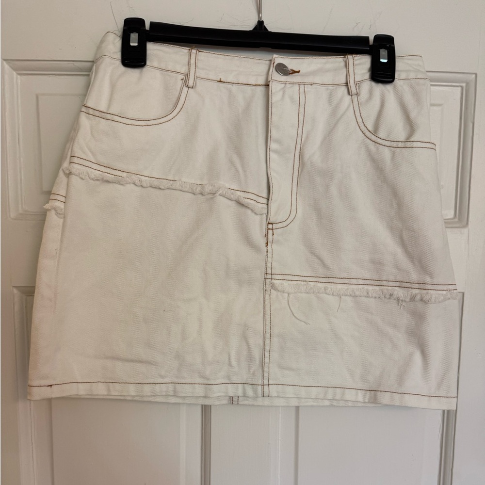 Altar'd State White Mini Skirt